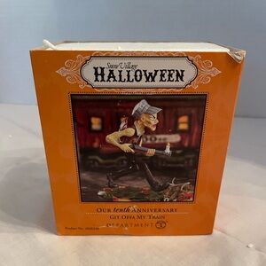 Department 56 Git off my Train figurine.